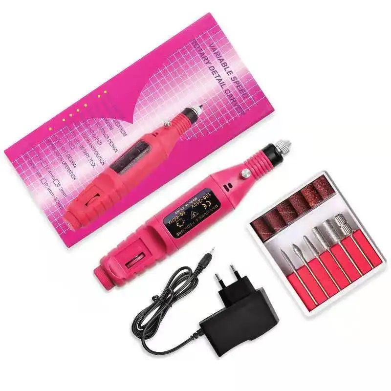Kit Pulidor De Uñas Eléctrico Removedor
