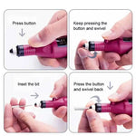 Kit Pulidor De Uñas Eléctrico Removedor