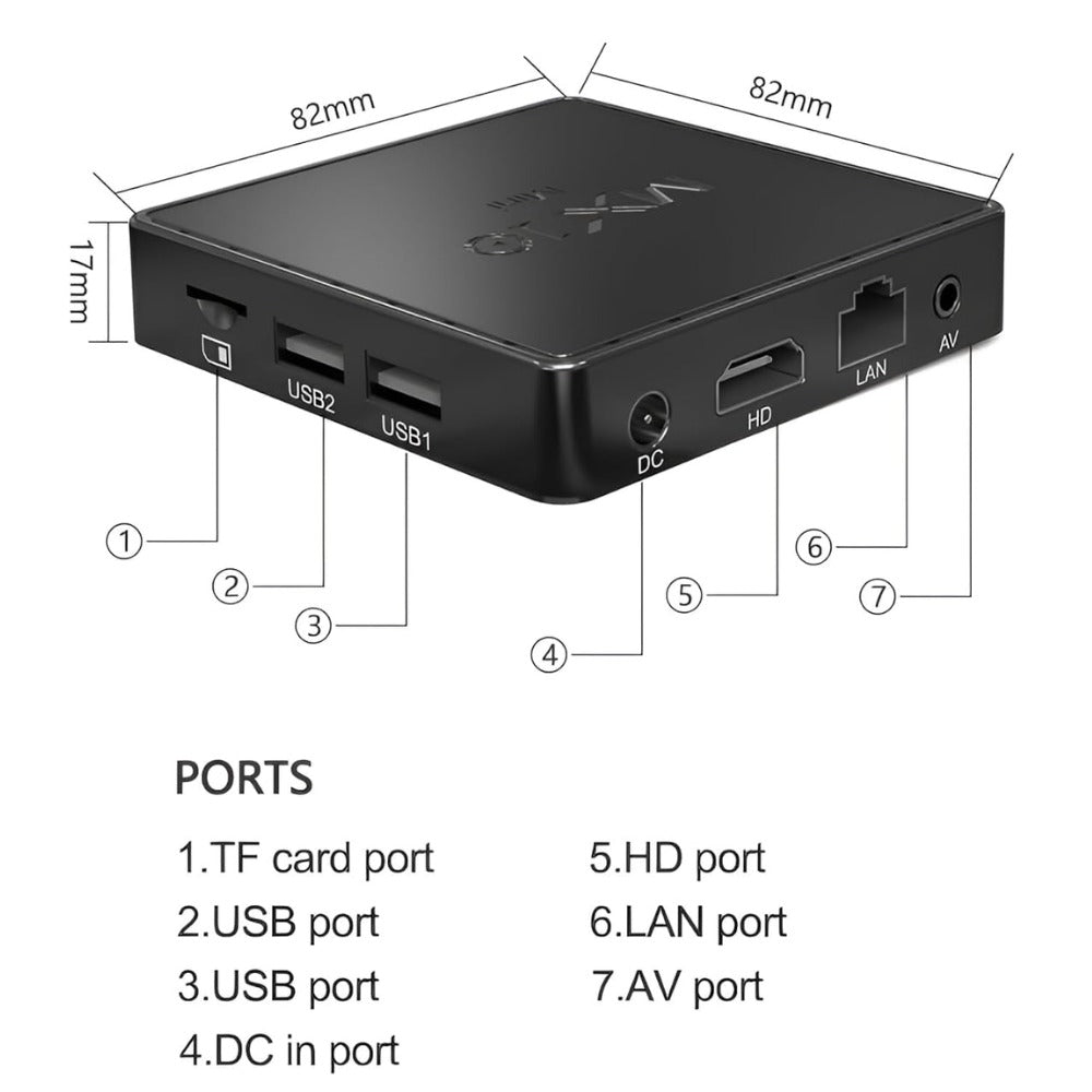 Andriod Tv Box Mx10 Mini 4K Smart Tv