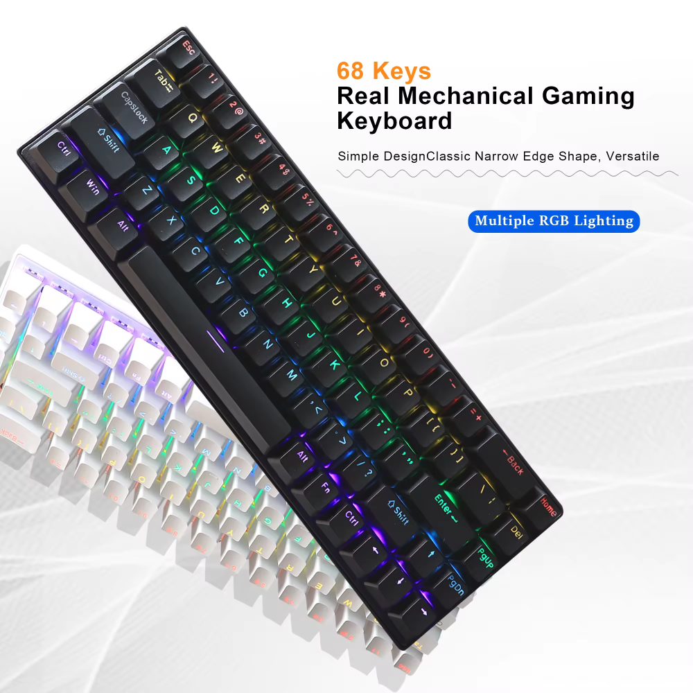 Teclado Semi Mecanico Tecla Cambiable Rg