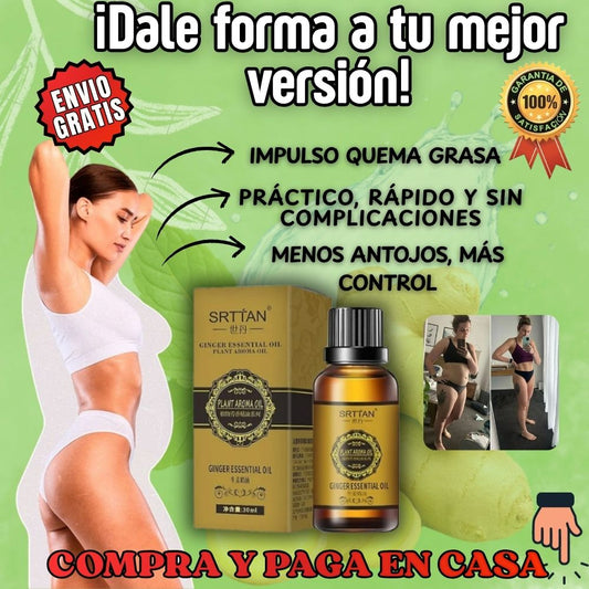 🔥QUEMADOR DE GRASA - GINGER OIL 🌿💯