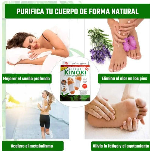 RENUEVATE CON PARCHES KINOKI CAJA X 10 UNIDADES 🌿👣