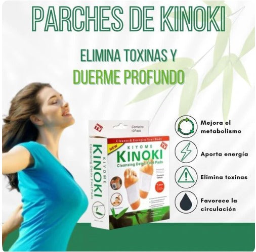 RENUEVATE CON PARCHES KINOKI CAJA X 10 UNIDADES 🌿👣