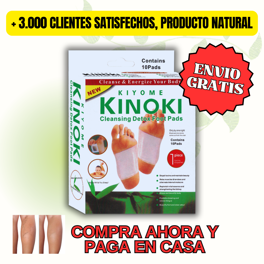 RENUEVATE CON PARCHES KINOKI CAJA X 10 UNIDADES 🌿👣