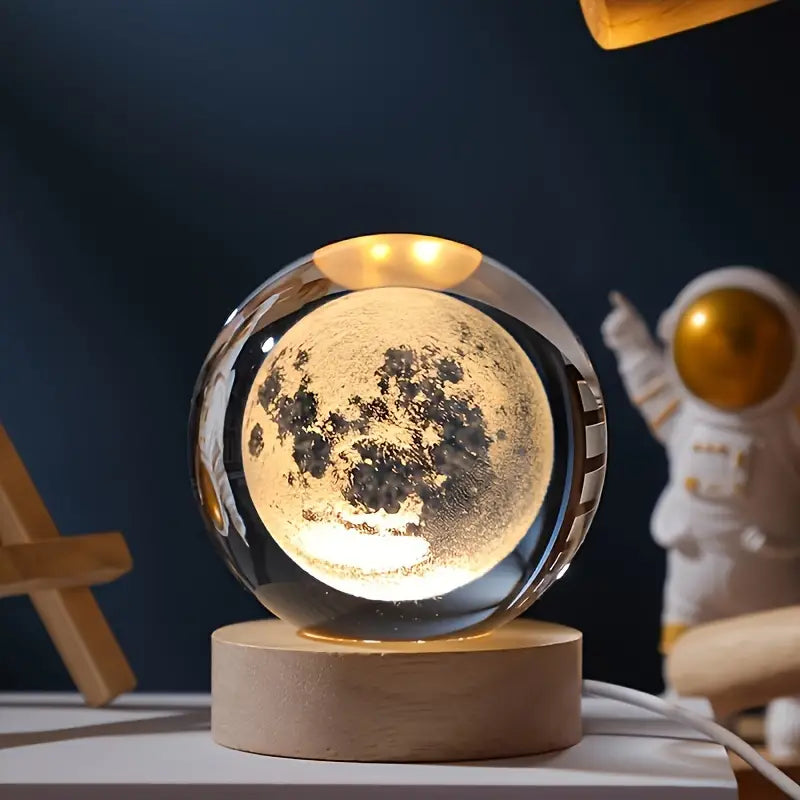 Lampara De Noche Galaxia de cristal 💫