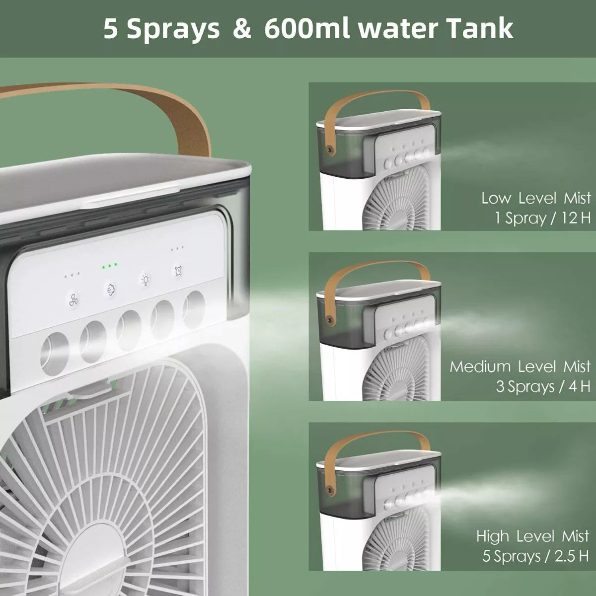 Mini Aire Acondicionado Portátil 3 en 1 🌬️